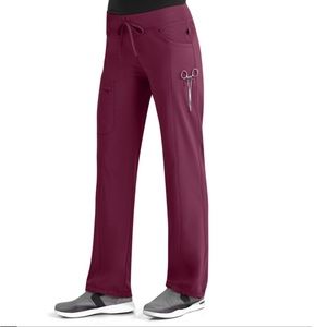 Cherokee Infinity Straight Leg Drawstring Cargo Pants - Women’s Scrub Bottoms